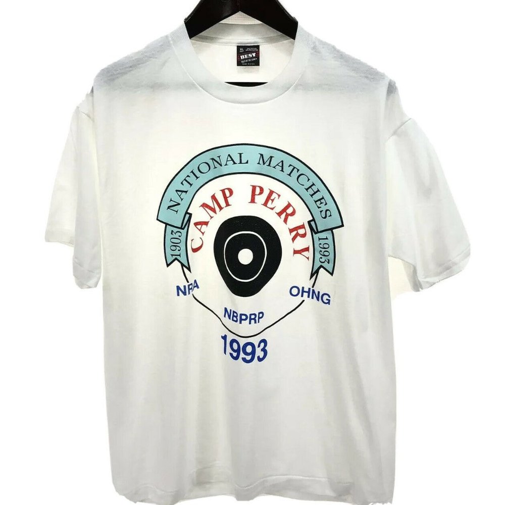 NRA National Matches T-shirt XL White Vintage